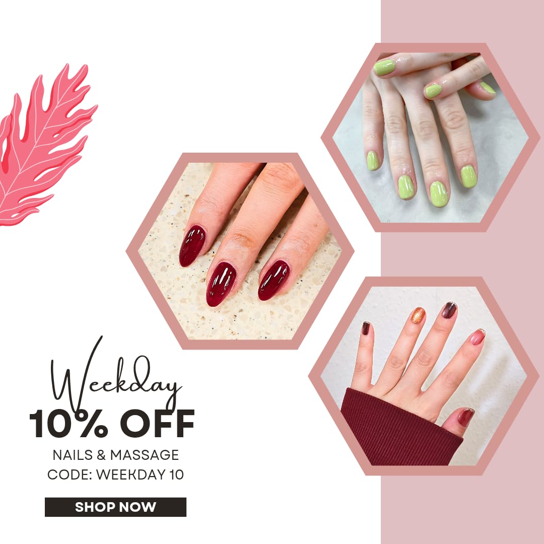 Iluvo October Special Sale 10% Off All Nails and Massage